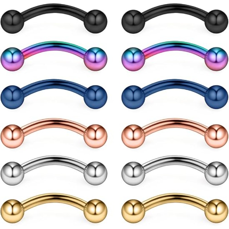 12 pièces, 16G, anneaux de pie - Body Jewelry Surgical Steel avis et prix