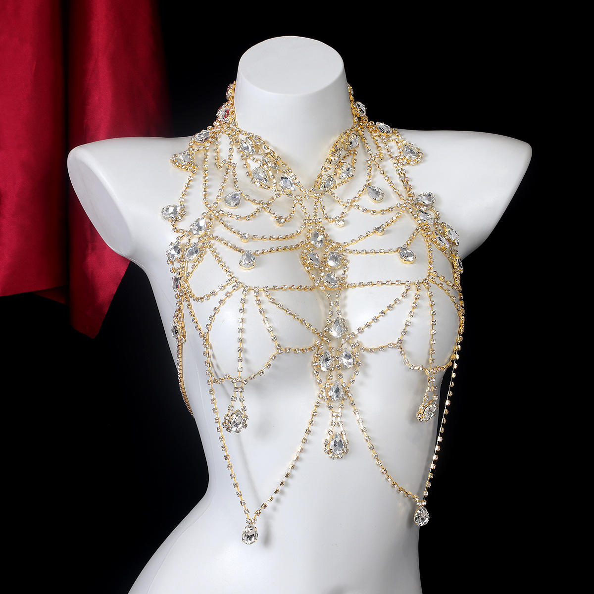 Chaîne de poitrine à pampilles - Body Jewelry Retainers avis et prix