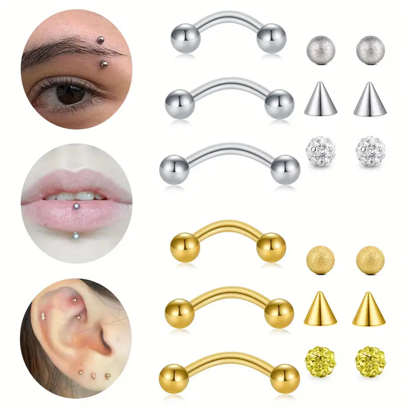 3pcs 16G acier inoxydable cour - Body Jewelry Replacement Ball avis et prix